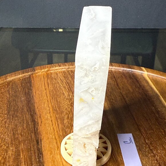 Fluorite Slab Pyrite Inclusions Feathered Display Stone Slice Natural Raw - C - Picture 15 of 16